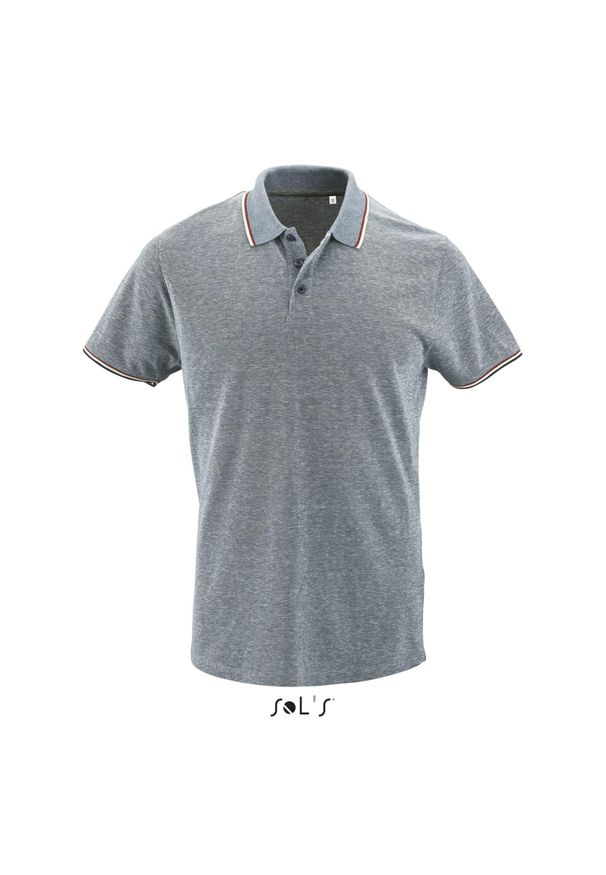 SOL'S - Polo Sol's Paname. Typ kołnierza: polo. Kolor: wielokolorowy, niebieski, szary
