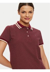 TOMMY HILFIGER - Tommy Hilfiger Polo WW0WW43928 Czerwony Slim Fit. Typ kołnierza: polo. Kolor: czerwony. Materiał: bawełna #2