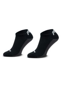 Puma Zestaw 2 par niskich skarpet męskich Men Back Logo Sneaker 2P 938011 Czarny. Kolor: czarny. Materiał: materiał, bawełna