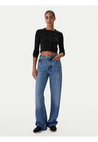 Tommy Jeans Kardigan DW0DW22023 Czarny Slim Fit. Kolor: czarny. Materiał: syntetyk #4