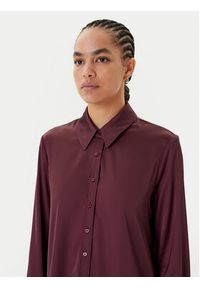Guess Koszula A114 Bordowy Regular Fit. Kolor: czerwony. Materiał: syntetyk