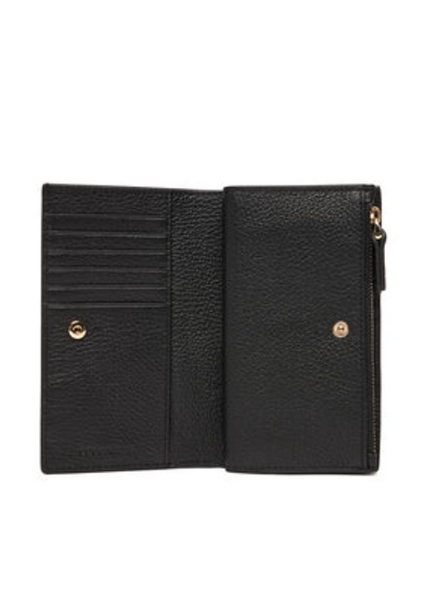 Coccinelle Portfel TQK Coccinelledulse Soft E2 TQK 11 F1 01 Czarny. Kolor: czarny. Materiał: skóra