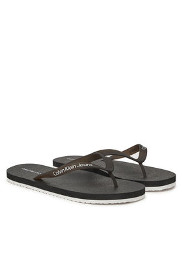 Calvin Klein Jeans Japonki Thong+ Tpu YM0YM01265 Czarny. Kolor: czarny