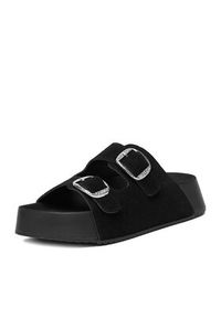 Badura Klapki C-ALIZA-YB25C55-1 Czarny. Kolor: czarny. Materiał: zamsz, skóra #3
