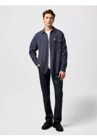Wrangler - MĘSKA KOSZULA WRANGLER 1 PKT FLANNEL SHIRT MIDNIGHT GREY 112371523 #6