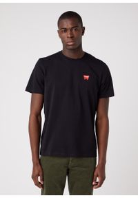 Wrangler - WRANGLER SIGN OFF TEE MĘSKI T-SHIRT KOSZULKA LOGO BLACK W70MD3100 112319289