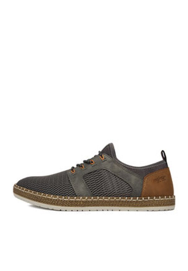 Rieker Półbuty CEO-B5252-45 Szary. Kolor: szary. Materiał: materiał