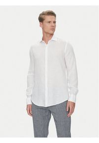 PAUL & SHARK - Paul&Shark Koszula 25413180CF Biały Regular Fit. Kolor: biały. Materiał: len #1