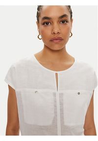 Olsen T-Shirt 11104870 Biały Regular Fit. Kolor: biały. Materiał: bawełna #5