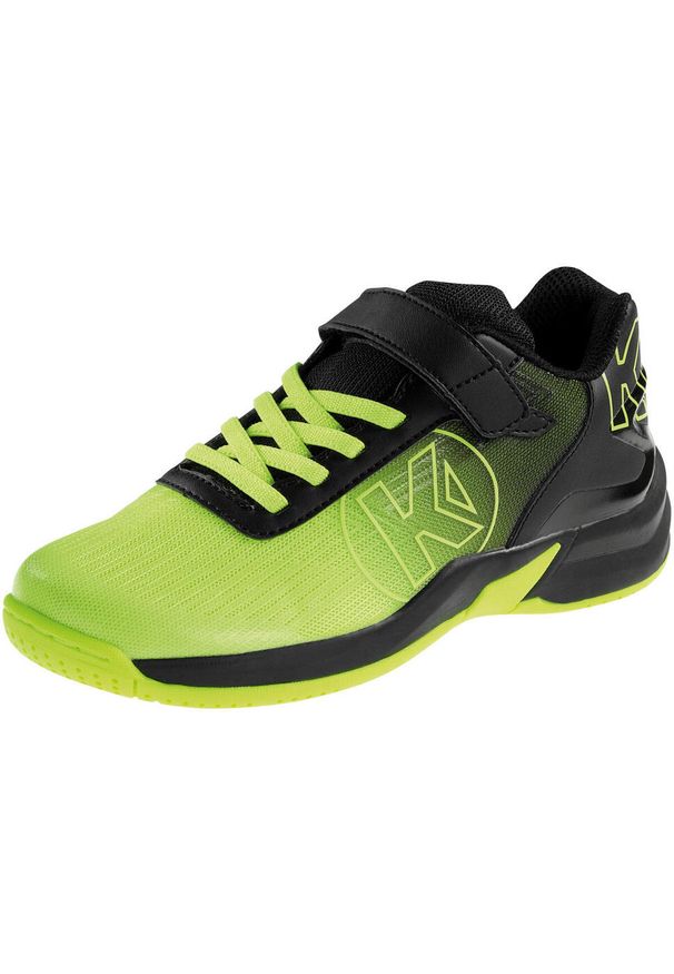 KEMPA - Buty halowe dla dzieci Kempa Attack 2.0 Back2Colour. Kolor: żółty, wielokolorowy, czarny. Szerokość cholewki: normalna