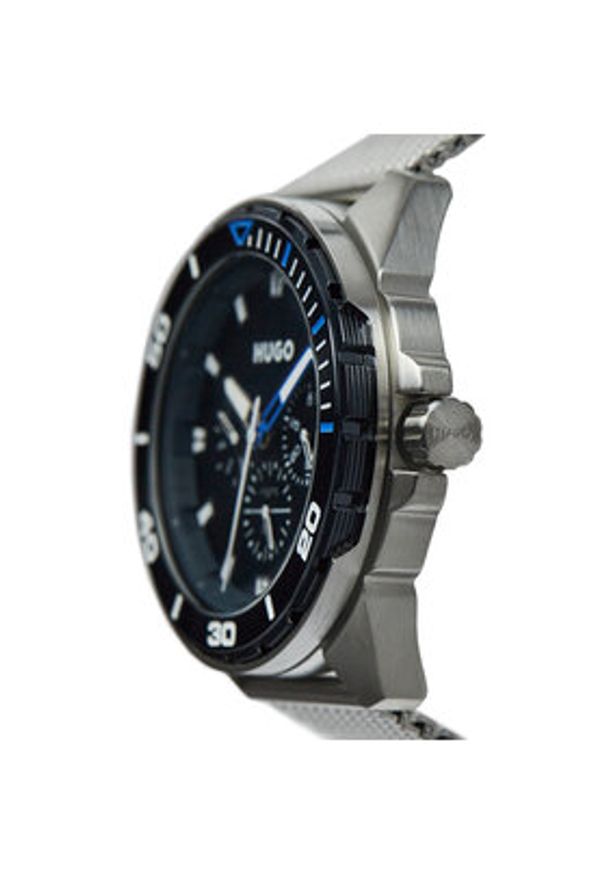Hugo Zegarek Fresh 1530287 Srebrny. Kolor: srebrny
