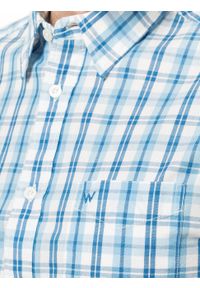 Wrangler - MĘSKA KOSZULA WRANGLER SS 1 PKT SHIRT PARISIAN BLUE W5M44MX96 112130229