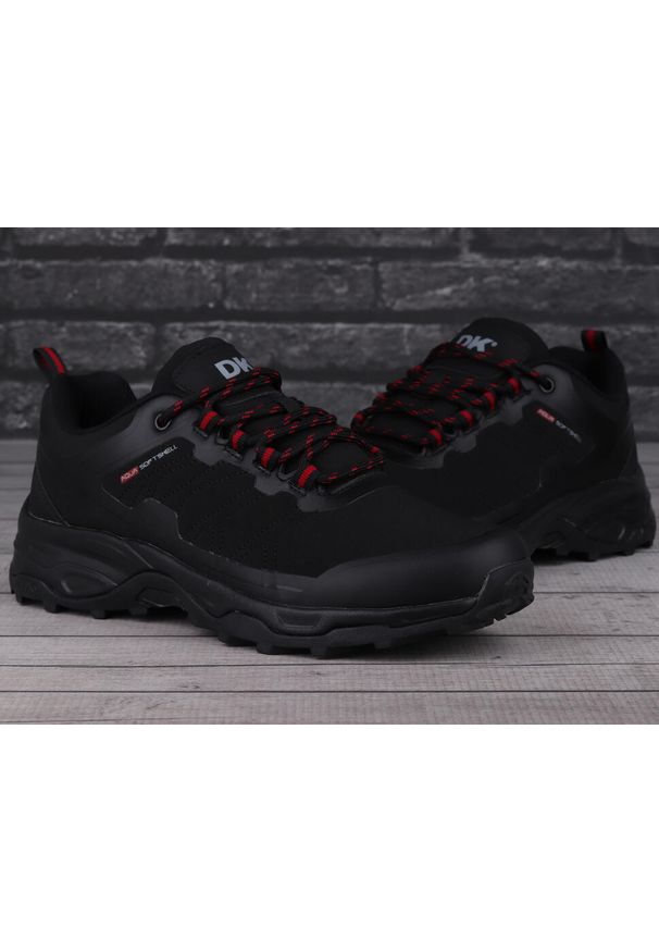 Buty trekkingowe męskie DK FALER. Kolor: czerwony, czarny, wielokolorowy