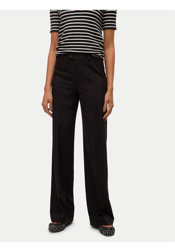 Vero Moda Spodnie materiałowe Texas 10334103 Czarny Straight Fit. Kolor: czarny. Materiał: syntetyk