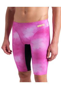 Arena - Spodenki treningowe pływackie Swim Jammer Allover Print. Kolor: różowy. Wzór: nadruk #2