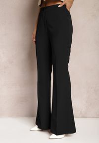 Renee - Czarne Spodnie Dzwony High Waist Enyselle. Stan: podwyższony. Kolor: czarny #4