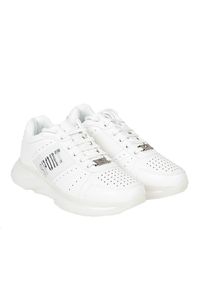 Plein Sport Sneakersy | SIPS963 | Mężczyzna | Biały. Kolor: biały. Materiał: skóra ekologiczna. Wzór: nadruk, aplikacja