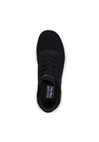 skechers - Damskie BOBS SQUAD CHAOS CURRENT MUSE Slip-On Czarny. Okazja: na co dzień. Zapięcie: bez zapięcia. Kolor: czarny. Materiał: materiał. Model: Skechers Sport