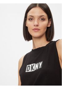 DKNY Sport Top DP2T5892 Czarny Classic Fit. Kolor: czarny. Materiał: bawełna. Styl: sportowy