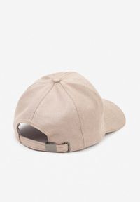 Renee - Beżowa Casualowa Czapka z Daszkiem Tuslena. Kolor: brązowy. Materiał: jeans. Sezon: wiosna. Styl: casual #2