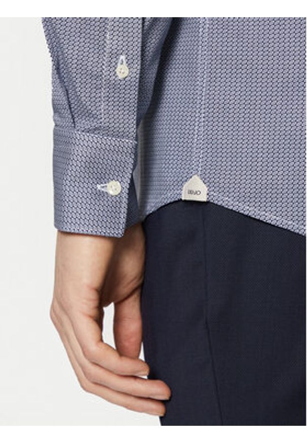 Liu Jo Koszula QA5114 T4354 Granatowy Slim Fit. Kolor: niebieski. Materiał: bawełna