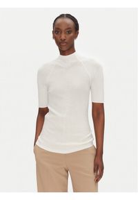 BOSS Golf Faleri 50542885 Beżowy Regular Fit. Typ kołnierza: golf. Kolor: beżowy. Materiał: wełna #1