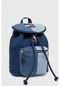 Tommy Jeans plecak damski kolor niebieski mały wzorzysty. Kolor: niebieski #3