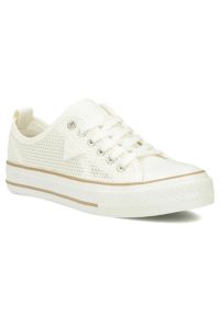Trampki damskie siateczkowe białe Filippo DTN7856. Kolor: biały. Materiał: tkanina #1