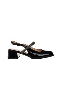 Sandały Loretta Vitale C3805 Black 514280, Czarny, Skóra lakierowana - 40. Okazja: na co dzień. Zapięcie: pasek. Kolor: czarny. Materiał: skóra, lakier. Styl: casual #1