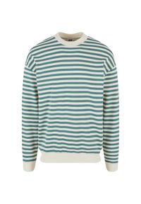 Bluza z okrągłym dekoltem w paski Urban Classics. Kolor: zielony, biały, wielokolorowy. Materiał: bawełna. Wzór: paski #1