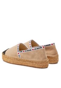 Love Moschino - LOVE MOSCHINO Espadryle JA10553G0IIG0131 Beżowy. Kolor: beżowy. Materiał: skóra, zamsz #7