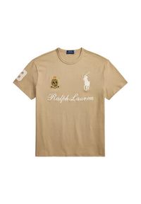 Polo Ralph Lauren T-Shirt 710B20010003 Beżowy Regular Fit. Typ kołnierza: polo. Kolor: beżowy. Materiał: bawełna #4