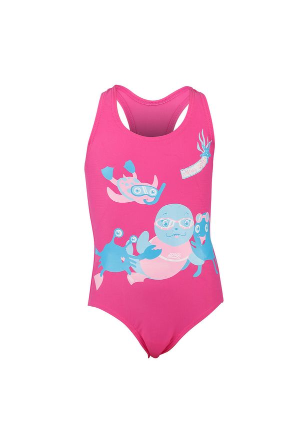 ZOGGS - Strój pływacki dla dzieci Zoggs Kostium Miss Zoggy Motif. Kolor: różowy