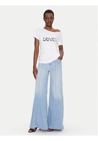 Liu Jo Beachwear T-Shirt VA5156 JS360 Biały Regular Fit. Kolor: biały. Materiał: wiskoza #4