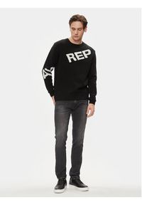 Replay Sweter UK2514.000.G2897J Czarny Regular Fit. Kolor: czarny. Materiał: syntetyk #7