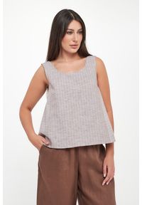 Top damski lniany Caliga MM. Materiał: len #1
