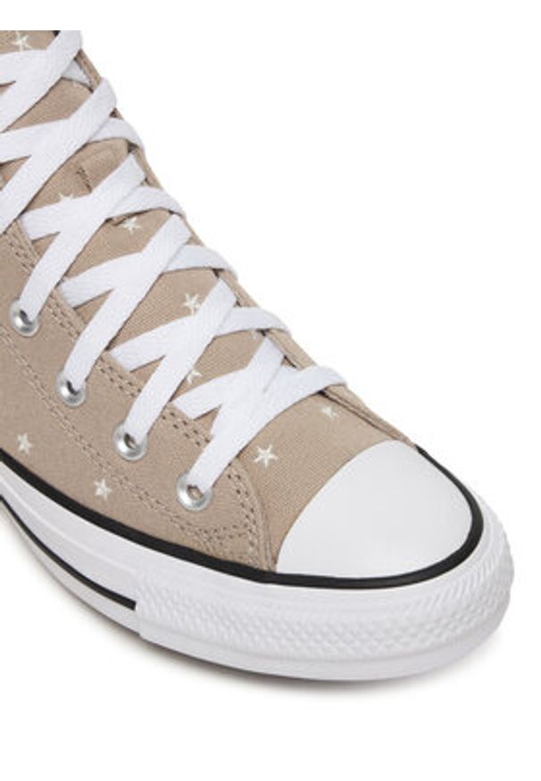 Converse Trampki Chuck Taylor All Star Embroidered Stars A16046C Beżowy. Kolor: beżowy. Materiał: materiał
