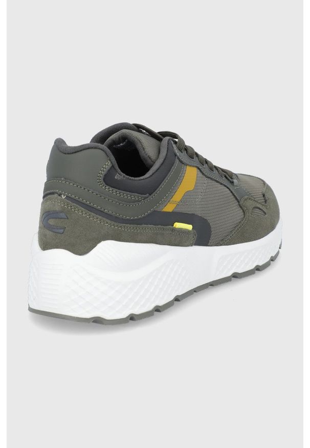 Camel Active Buty kolor beżowy. Nosek buta: okrągły. Zapięcie: sznurówki. Kolor: zielony. Materiał: guma