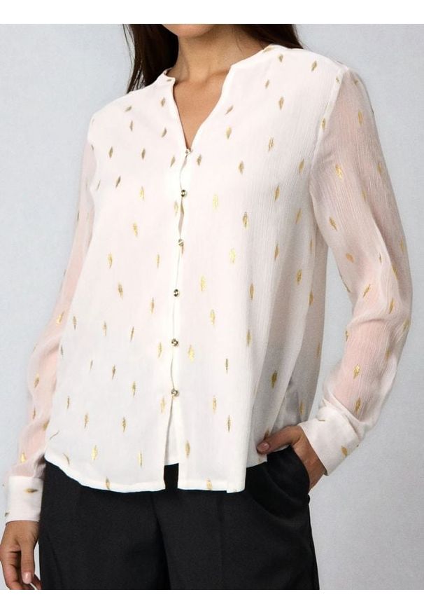 Sinsay - Koszula z metalicznym wzorem - wielobarwny