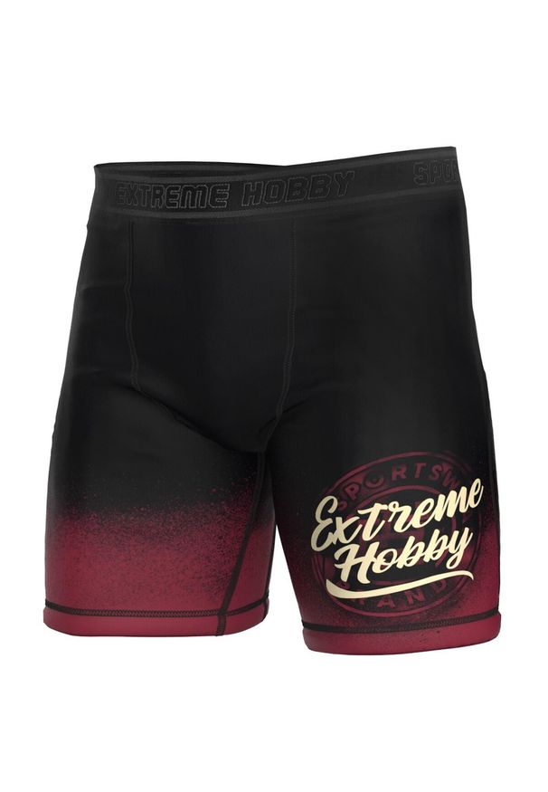 Spodenki Vale Tudo do MMA męskie EXTREME HOBBY BADGE. Kolor: czarny. Materiał: poliester, elastan