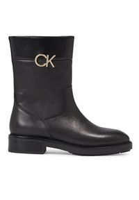 Calvin Klein Botki Rubber Sole Ankle Boot W/Hw HW0HW01703 Czarny. Kolor: czarny. Materiał: skóra #3