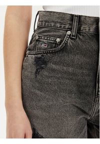 Tommy Jeans Szorty jeansowe DW0DW17652 Szary Mom Fit. Kolor: szary. Materiał: bawełna