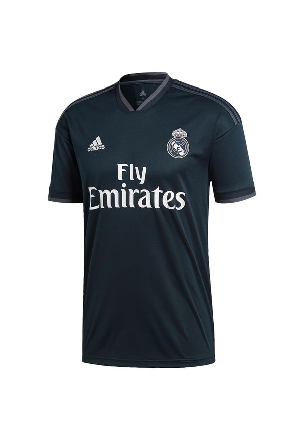 Adidas - Koszulka do piłki nożnej Real Madryt rozgrywki międzynarodowe 18/19 dla dzieci. Technologia: ClimaCool (Adidas)