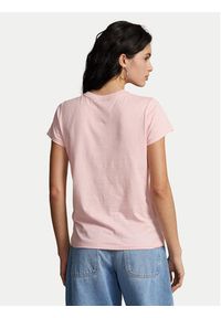 Polo Ralph Lauren T-Shirt 211898698004 Różowy Regular Fit. Typ kołnierza: polo. Kolor: różowy. Materiał: bawełna