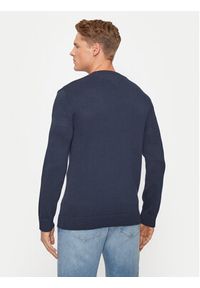 Tommy Jeans Sweter Essential DM0DM19429 Granatowy Slim Fit. Kolor: niebieski. Materiał: bawełna #5