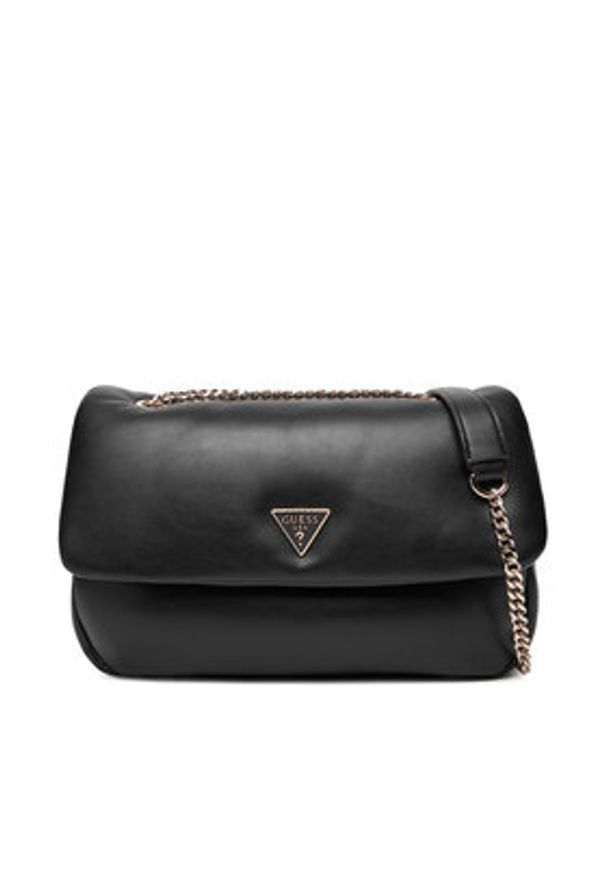 Guess Torebka Sunetra HWNG75 34210 Czarny. Kolor: czarny. Materiał: skórzane