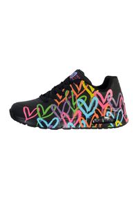 skechers - Damski Obuwie Sportowe Skechers Highlight Love, Czarny. Okazja: na spacer, na co dzień. Kolor: czarny. Sport: turystyka piesza
