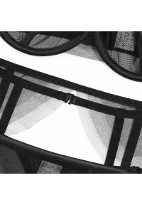 Intica - Komplet bielizny z delikatnej koronki na romantyczne wieczory Kaliope. Kolor: czarny. Materiał: koronka. Wzór: koronka #8