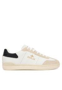 Replay - REPLAY Sneakersy GMSD7.000.C0006L Beżowy. Kolor: beżowy. Materiał: skóra