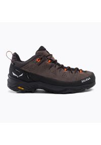 Buty Trekkingowe Męskie Salewa Alp Trainer 2 Gtx. Kolor: wielokolorowy, czarny, brązowy. Materiał: zamsz, materiał, syntetyk